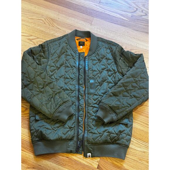 BAPE Sta Quilting Bomber Jacket – FW20, Olivedrab Orange, XL - Picture 3 of 12